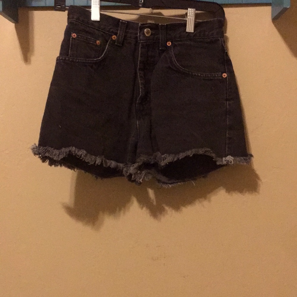 BLACK NUOVO JEAN SHORTS
